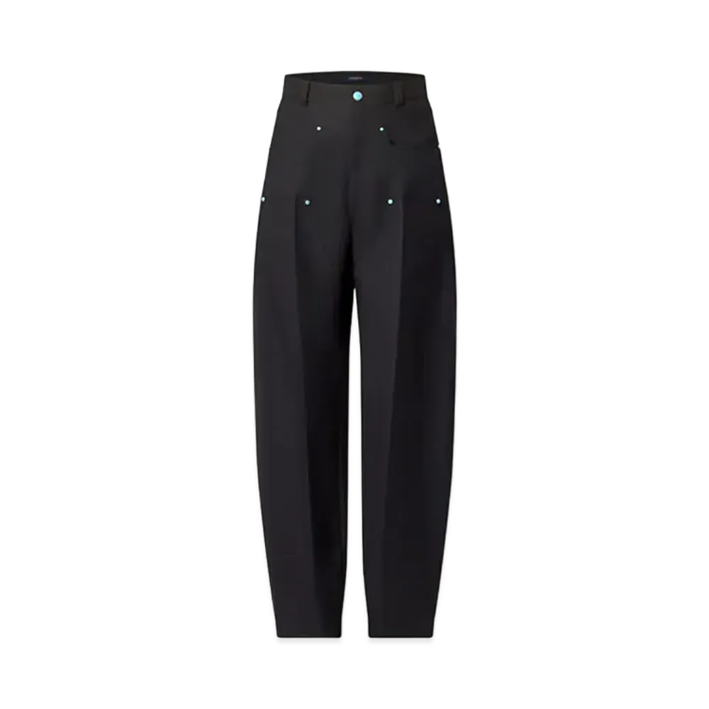 Louis Vuitton Tailored Wool Workwear Pants "Noir"