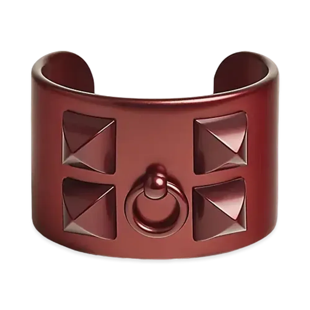 Hermes Collier de Chien Bracelet "Rouge Sellier/Lumiere"