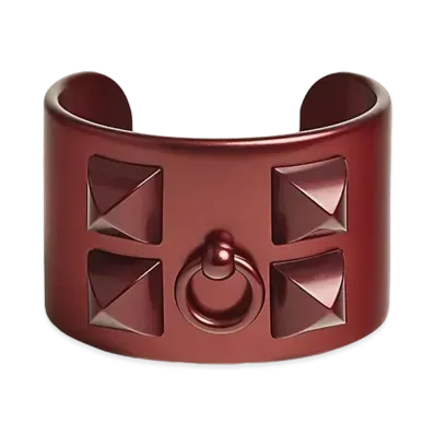 Hermes Collier de Chien Bracelet "Rouge Sellier/Lumiere"