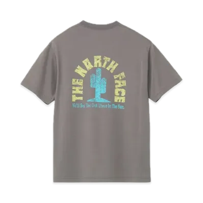 The North Face Short Sleeve Flash Dry Cactus Logo Tee "Smoked Pearl"