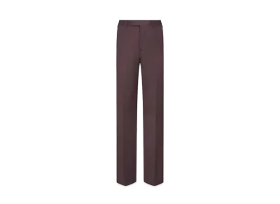 Dior Flared Pants Virgin Wool Twill "Burgundy"