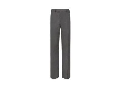 Dior Flared Pants Virgin Wool and Silk "Gray"