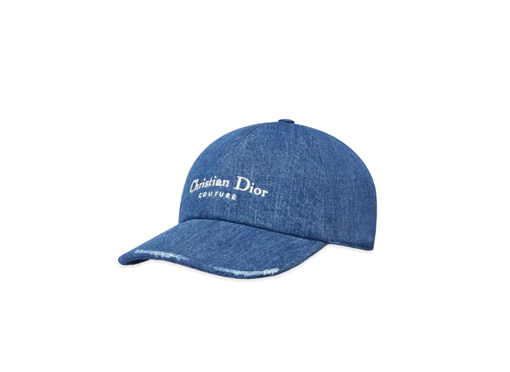 Dior Christian Dior Couture Cap Cotton Denim "Blue"