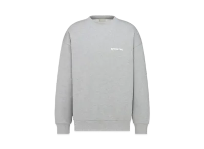 Dior Christian Dior Tag Sweat Shirt (Over Size Fit) Cotton Fleece "Gray"