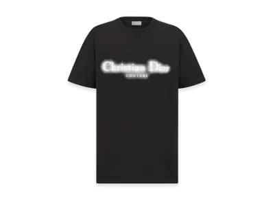 Dior Cotton Jersey Christian Dior Couture Relaxed Fit T-Shirt "Black"