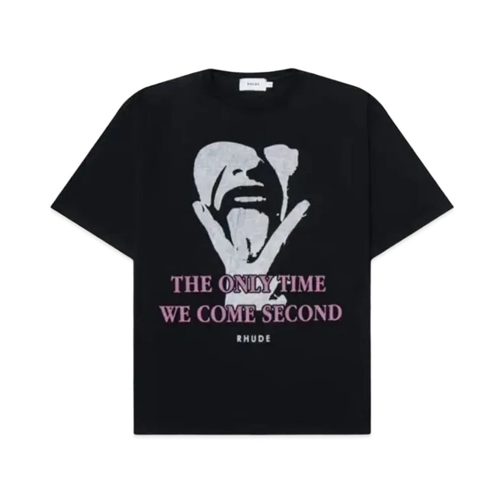 RHUDE Come Second Tee "Black"
