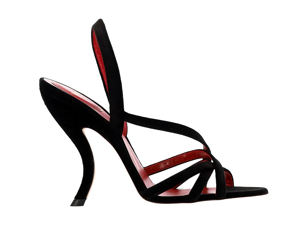 Valentino Garavani Women's Fetishique 105mm Heeled Sandals "Black"