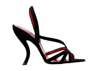 Valentino Garavani Women's Fetishique 105mm Heeled Sandals "Black"
