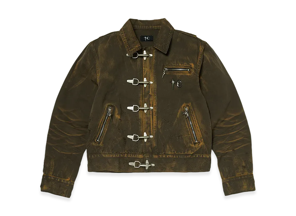 THUG CLUB TC Two Tone Washed Jacket "Olive"