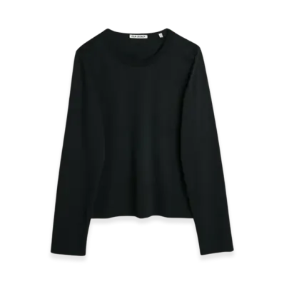 OUR LEGACY Women's Curve Neck Longsleeve Jersey "Black"