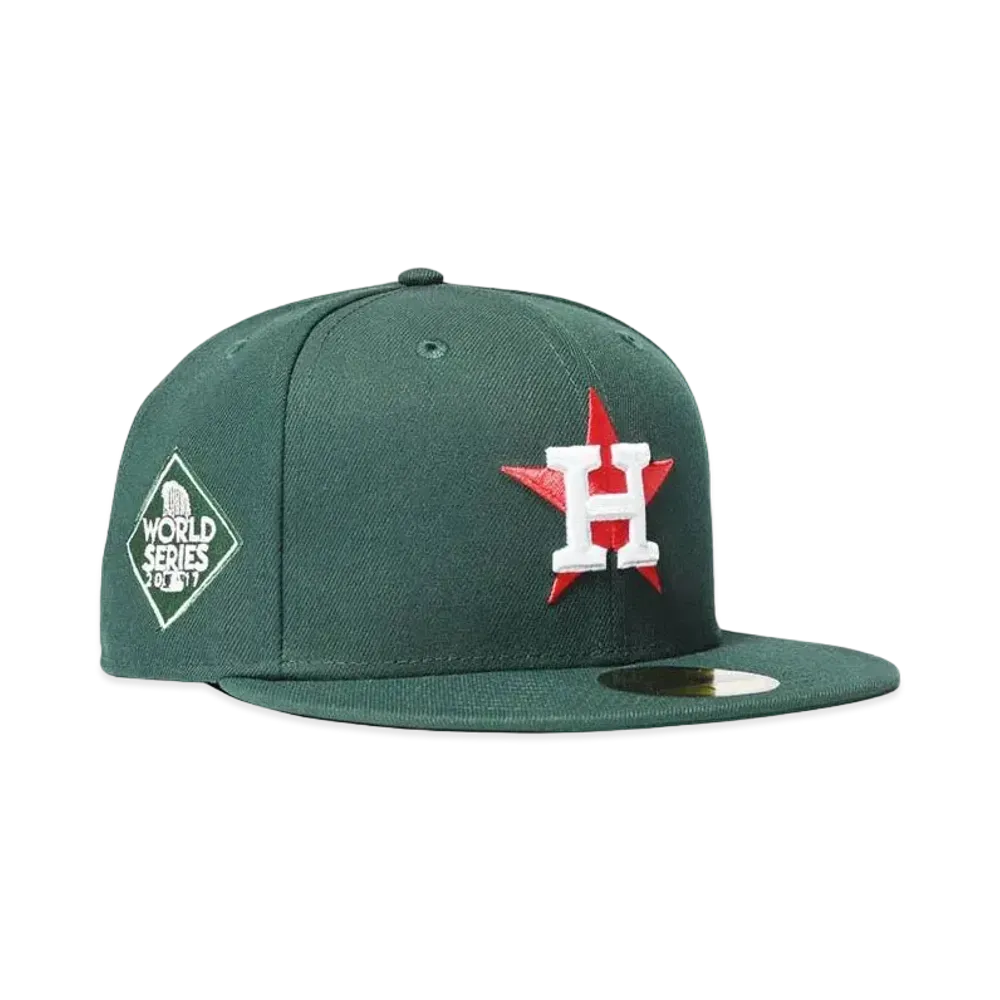 NEW ERA HOUSTON ASTROS WS 2017 59FIFTY WASTED PACK "DARK GREEN"
