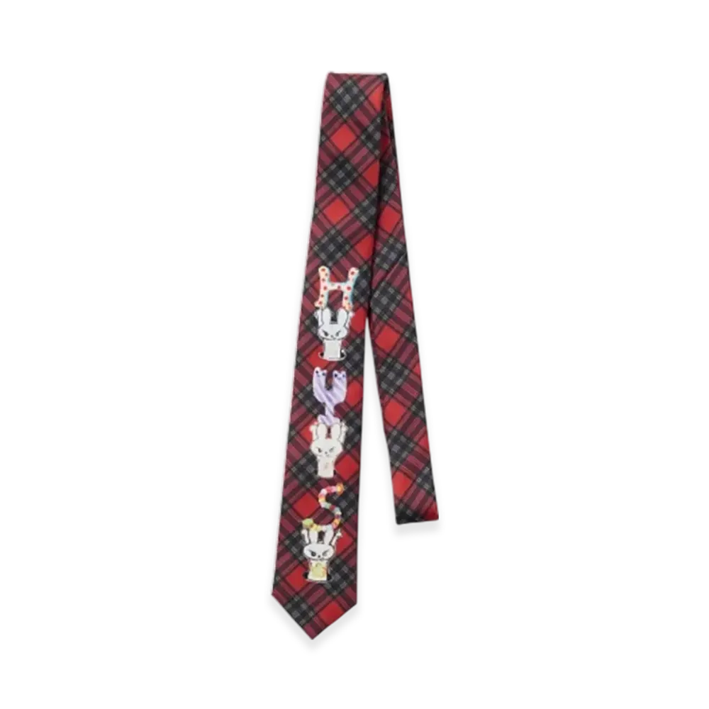 HYSTERIC GLAMOUR Checked Tie "Red"
