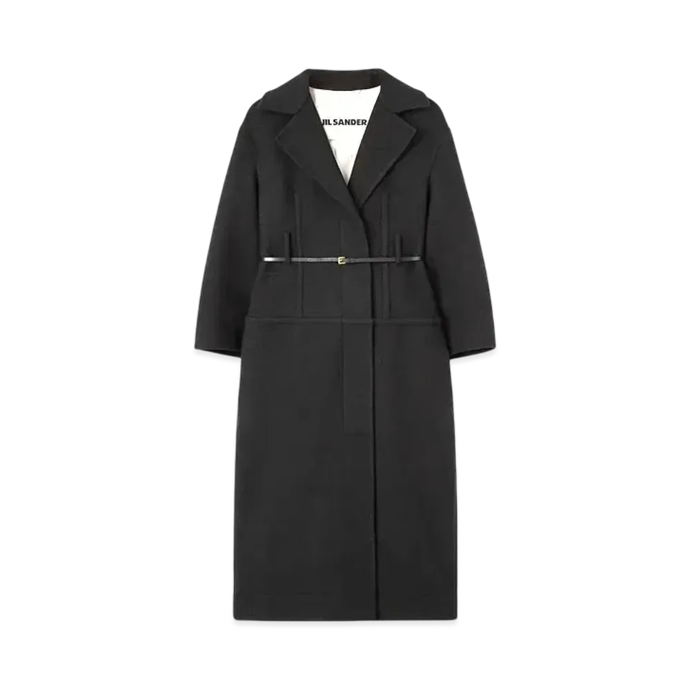 Jil Sander Women's Wool Belted Coat "Black"