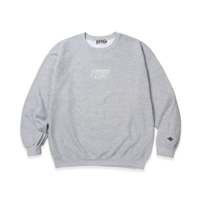 APHRODITEGANG Classic Logo Embroidery Sweat Shirt "Gray/Silver"