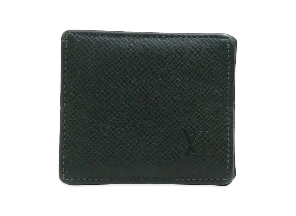 Louis Vuitton Taiga Porte Monnaie Boite "Dark Green"