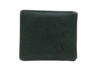 Louis Vuitton Taiga Porte Monnaie Boite "Dark Green"