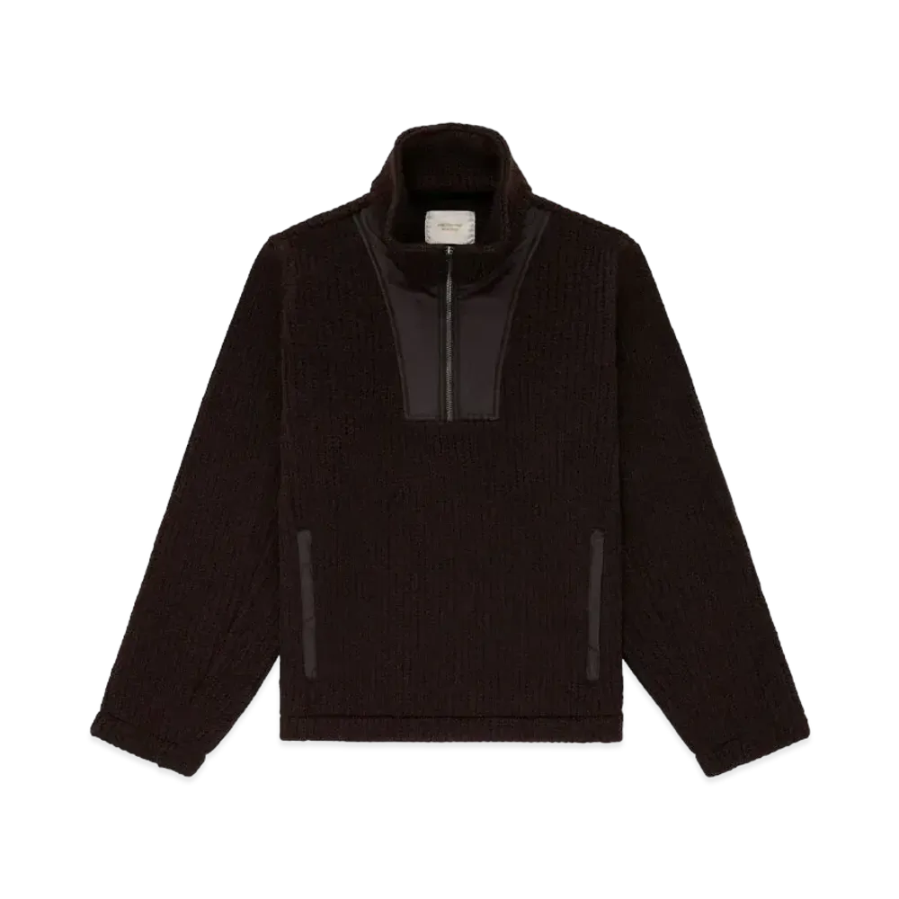 Aime Leon Dore Paneled Half-Zip Pullover "Brown"