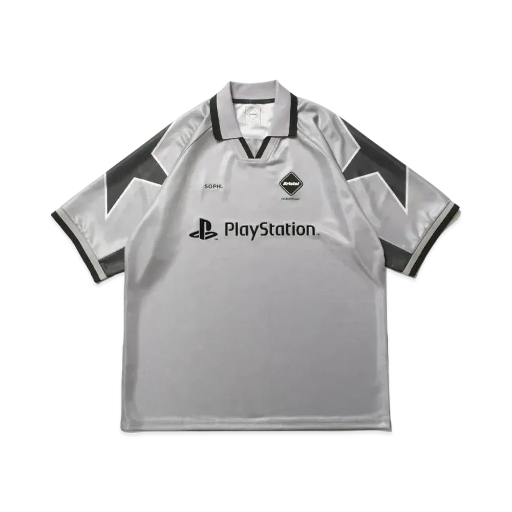 F.C.Real Bristol x PlayStation Star Short Sleeve Game Shirt "Silver"