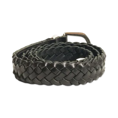 Stussy Braided Leather Belt "Black"