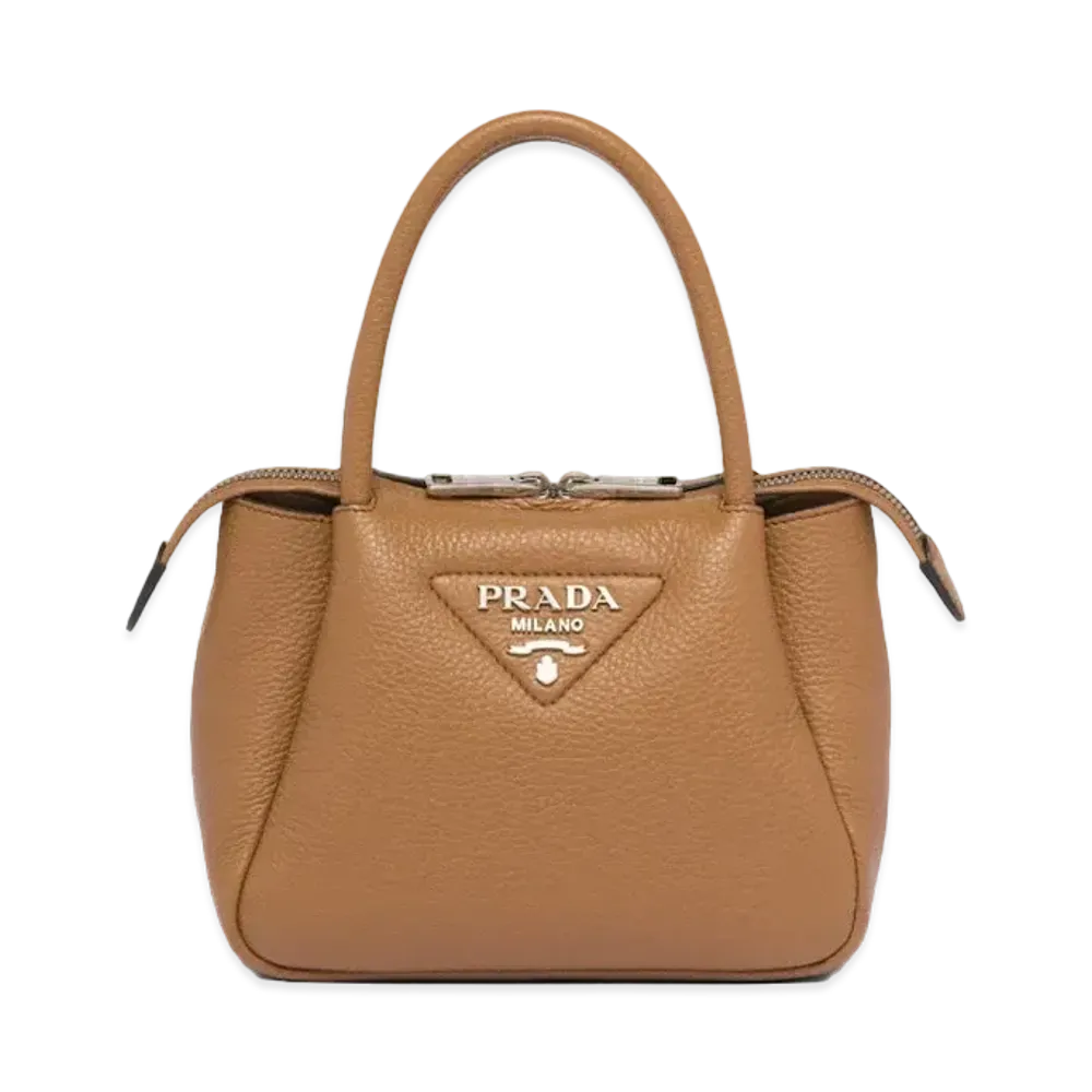 PRADA Leather Mini Handbag "Caramel"