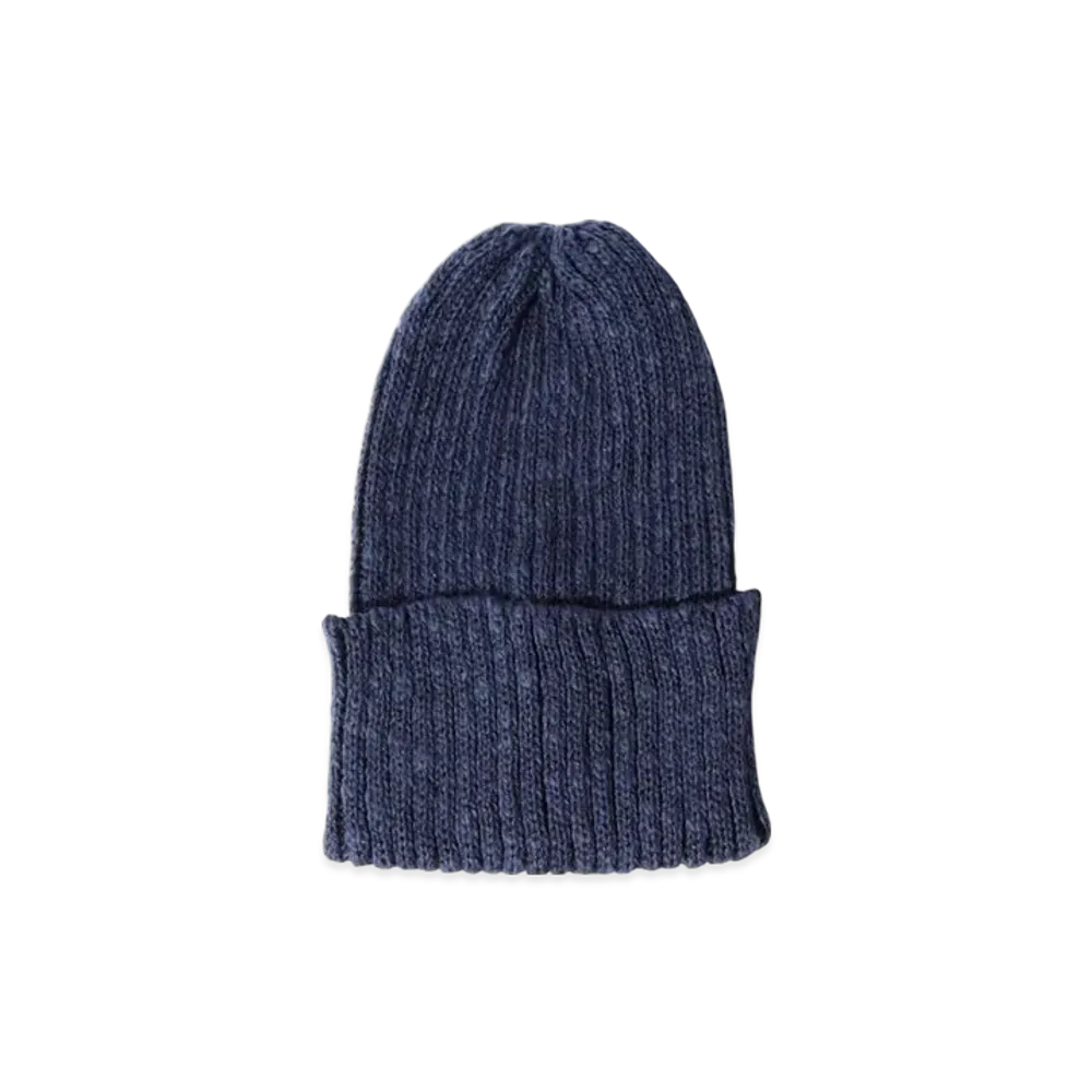 BEAMS Watch Cap Linen "Navy"