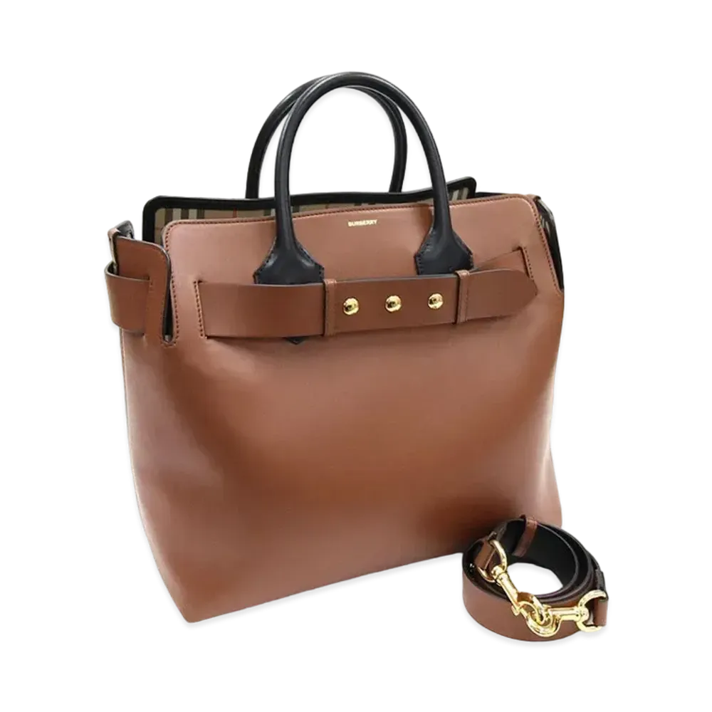 Burberry Belt Bag Leather 2Way Bag "Brown"