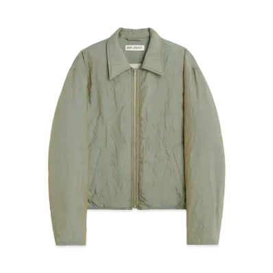 OUR LEGACY Slight Jacket Shining Crinkle Solaro "Olive"