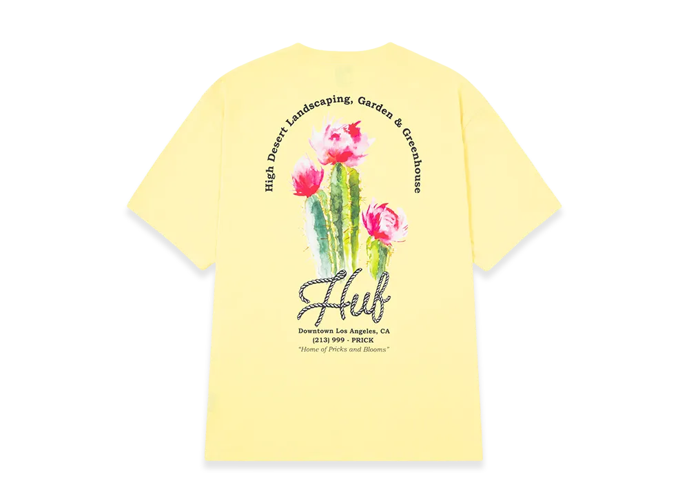 HUF Desert Rose Tee "Light Yellow"