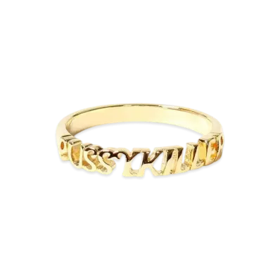 WACKO MARIA Pussykiller Ring "Gold"