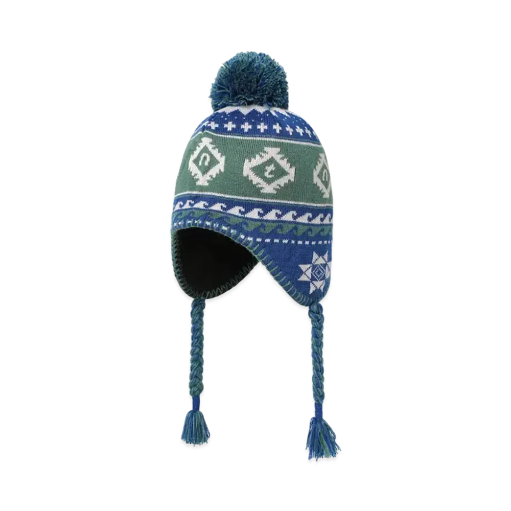 thisisneverthat Pom Earflap Beanie "Blue"