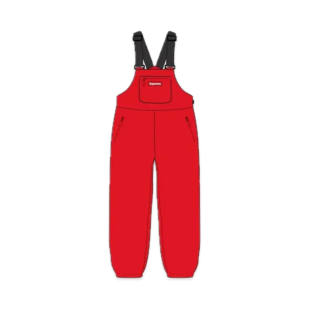 Supreme Polartec Overalls "Red"
