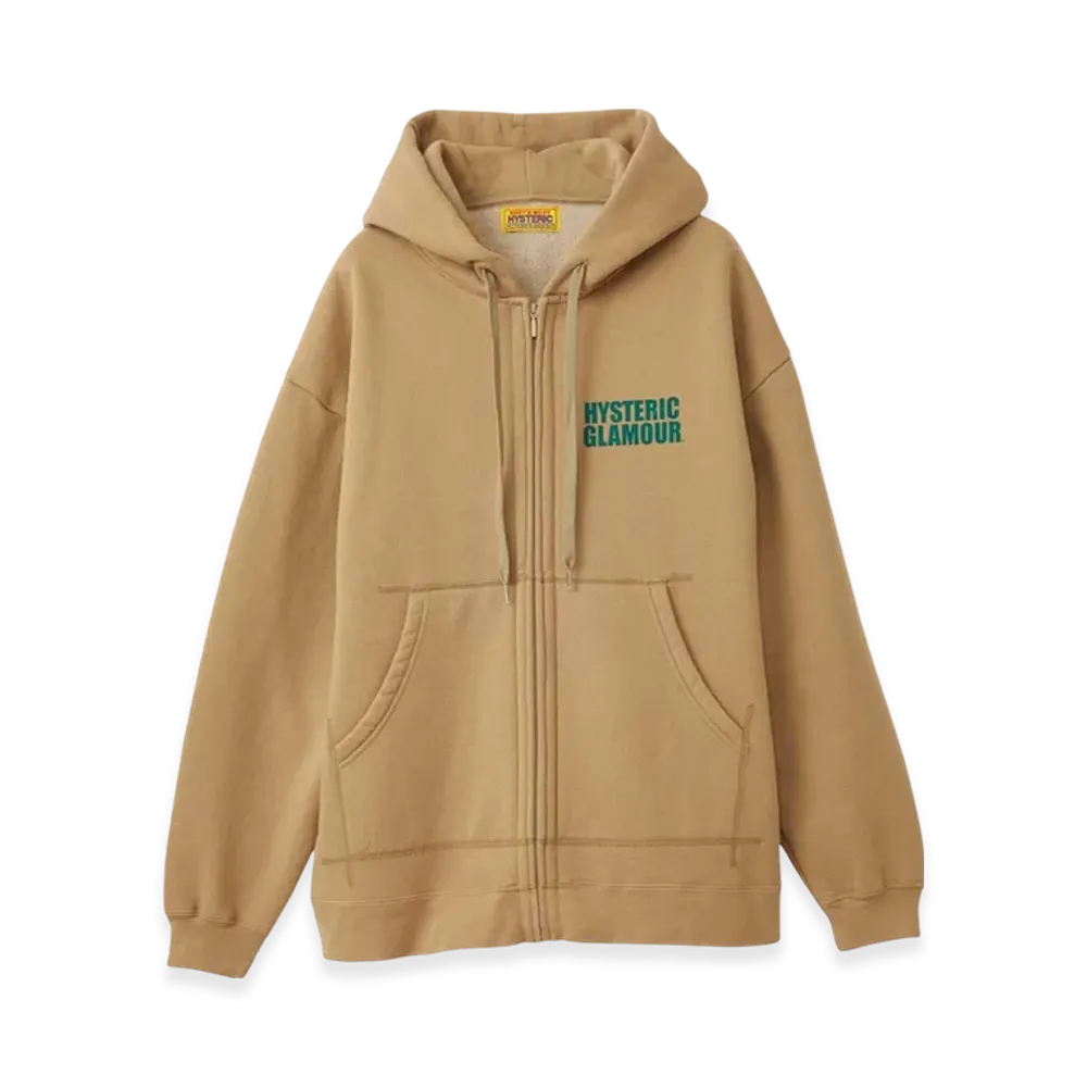 HYSTERIC GLAMOUR Light My Fire Oversized Hoodie "Beige"