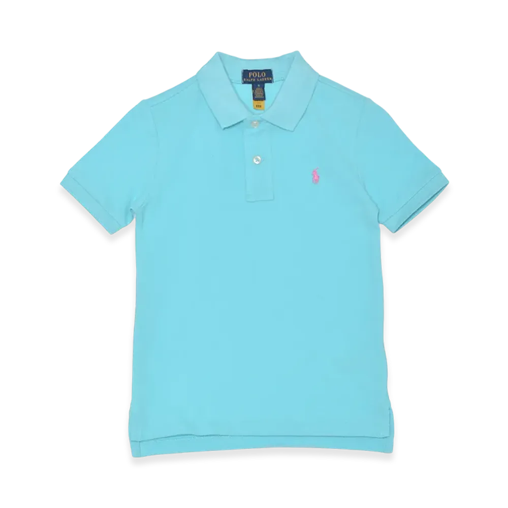 Polo Ralph Lauren Cotton Mesh Polo Shirt Kids "Turquoise Nova"