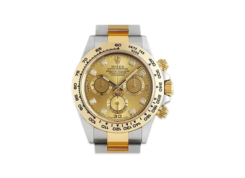 ROLEX Cosmograph DAYTONA Champagne Gold Dial 8P Diamonds 116503G