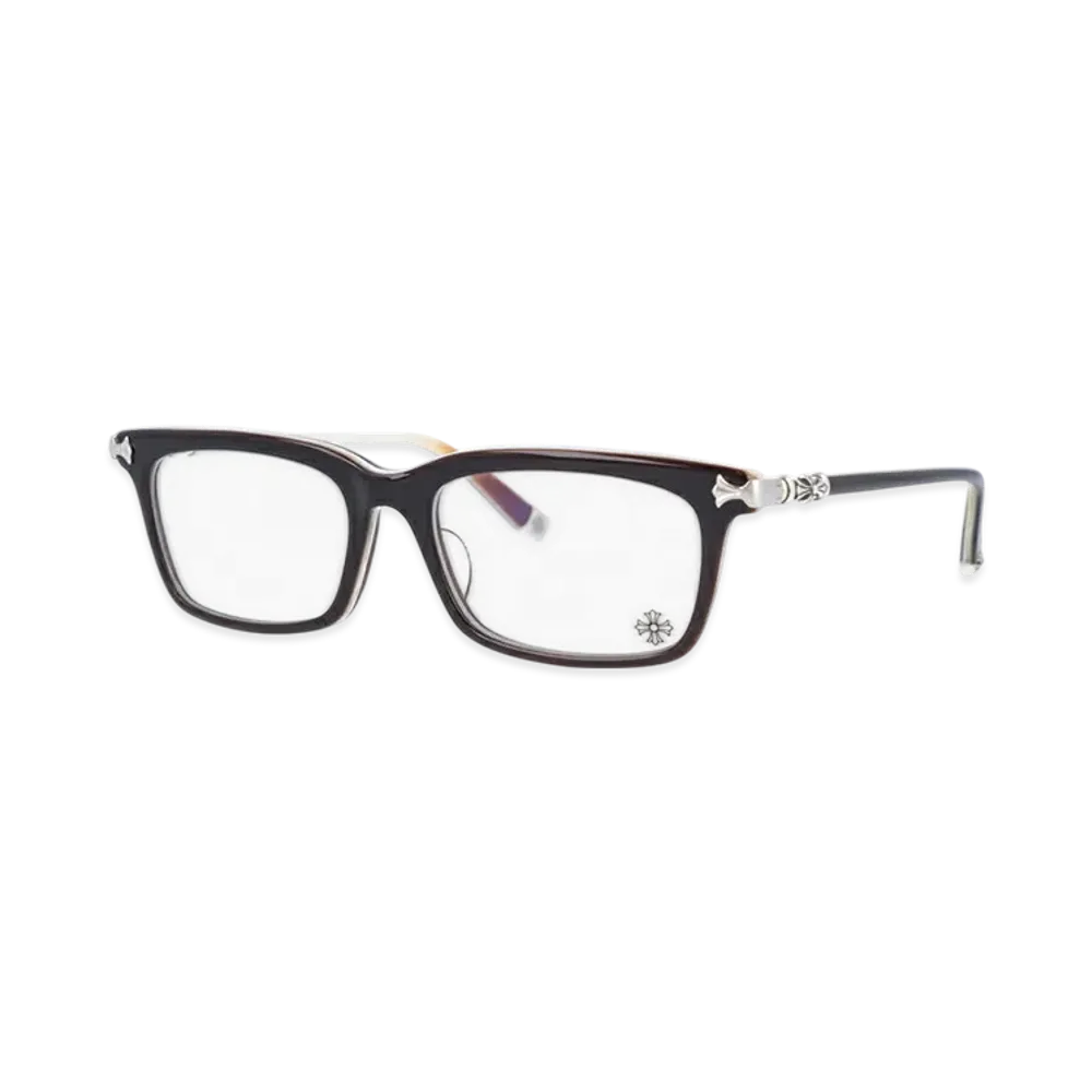 Chrome Hearts FUN HATCH-A 54 Square Cross "Brown Bone Brown"
