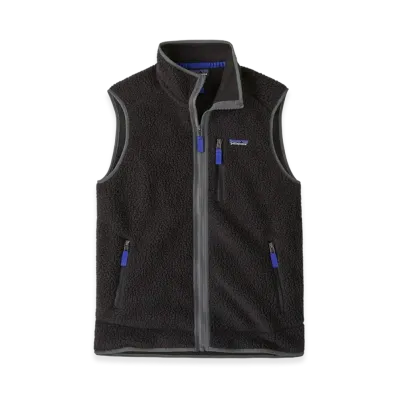 Patagonia Retro Pile Fleece Vest "Black/Forge Grey"