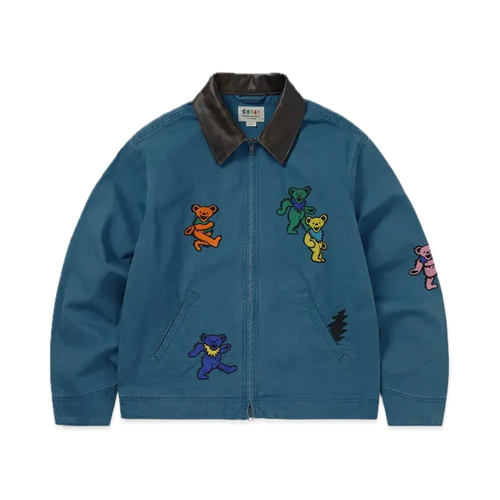 thisisneverthat x Grateful Dead Dancing Bears Work Jacket "Blue"