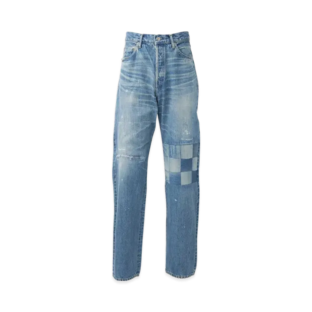 HYSTERIC GLAMOUR LKP Processing 60's XX Denim Straight Pants "Light Indigo Blue"