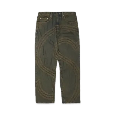 Supreme S Logo Loose Fit Jean "Dirty Green"