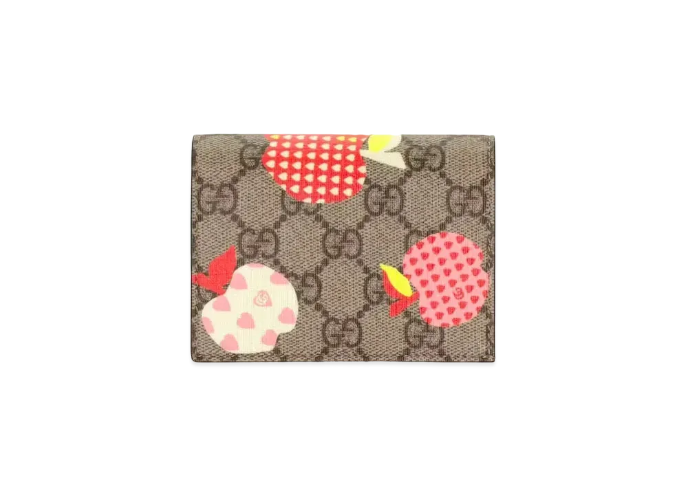GUCCI Les Pommes Card Case Wallet