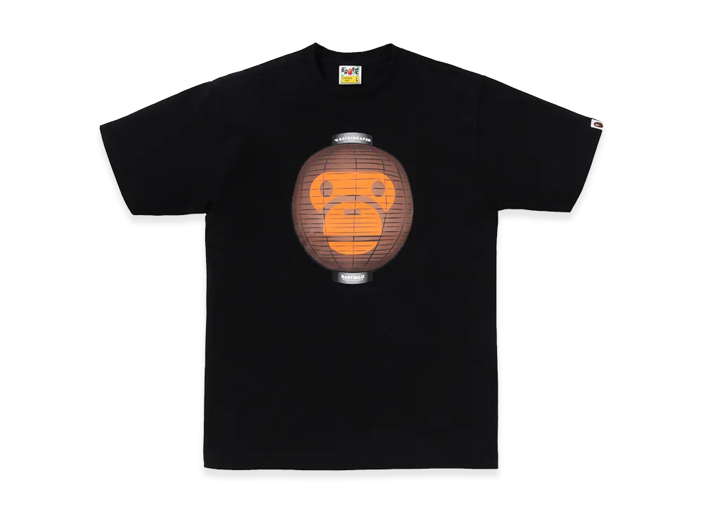 A BATHING APE Baby Milo Lantern Tee "Black"