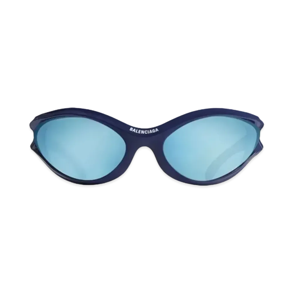 BALENCIAGA Dynamo Round Sunglasses "Blue"