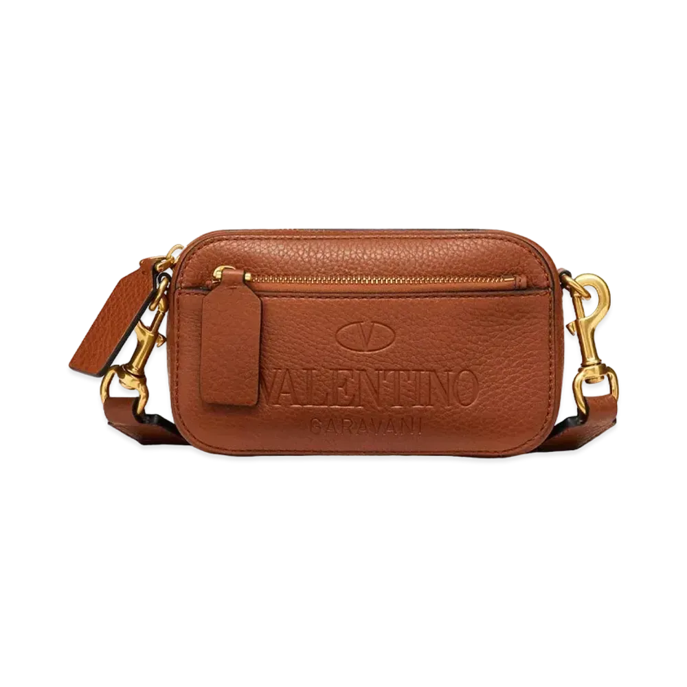 Valentino Valentino Garavani Identity Leather Belt Bag Small "Saddle Brown"