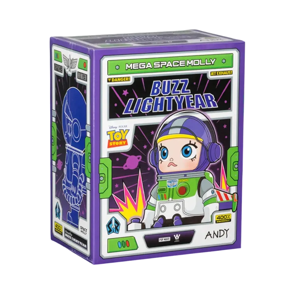 POP MART "MEGA COLLECTIONS" MEGA SPACE MOLLY 400% BUZZ LIGHTYEAR