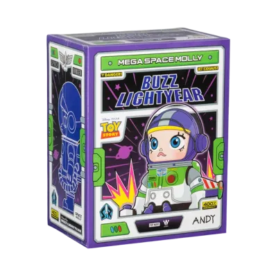 POP MART "MEGA COLLECTIONS" MEGA SPACE MOLLY 400% BUZZ LIGHTYEAR
