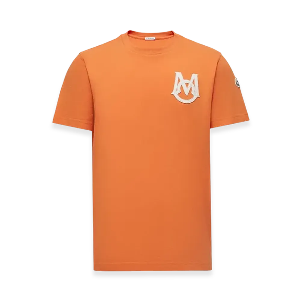 MONCLER Monogram Cotton T-Shirt "Orange"