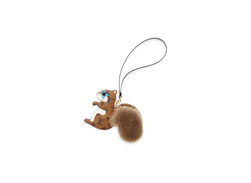 Louis Vuitton Bag Charm Squarrel LV Furry Friend "Brown"