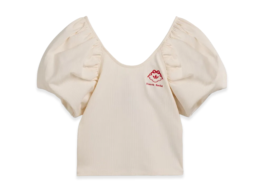 adidas x Simone Rocha Puff Sleeve T-Shirt "Chalk White"