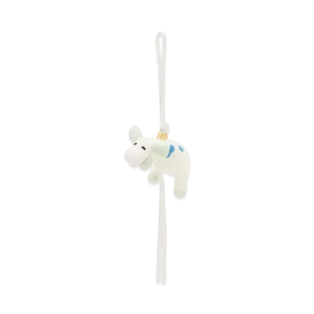 LOEWE x Howl's Moving Castle Cow Charm In Felt "White"