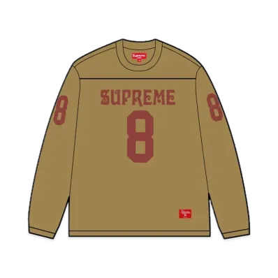 Supreme Affiliated L/S Football Top "Light Olive"